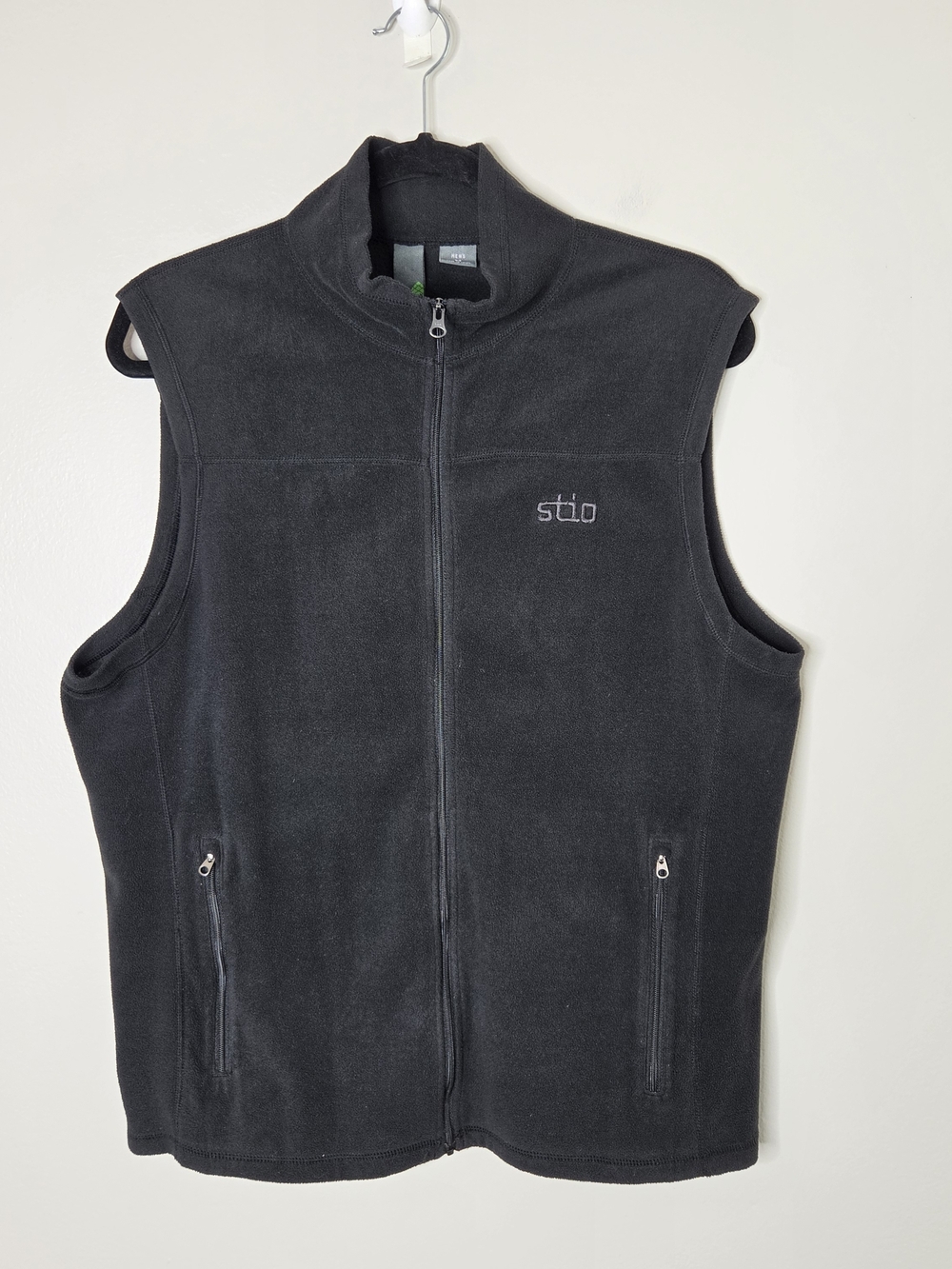 Stio Men's Black Fleece Vest - Zip Front